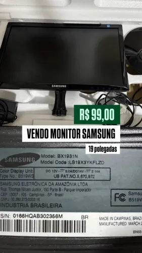 VENDO MONITOR SAMSUNG 