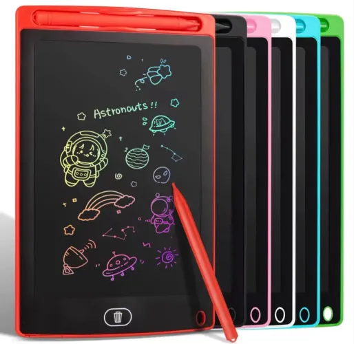 Tablet de Desenho LCD Infantil, Quadro Apagável e Recarregavel com Caneta