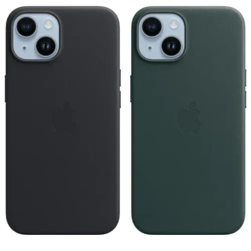 Kit Apple Capa Couro MagSafe para iPhone 14 A2906 Meia-noite Verde-floresta