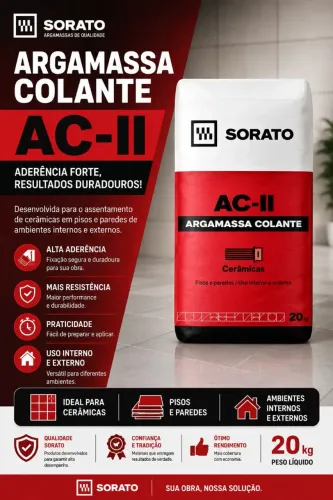 ARGAMASSA CIMENTO COLA AC2 20KG