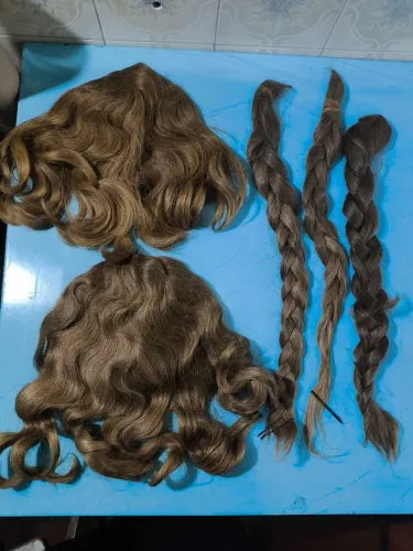 Cabelo Humano (2 perucas + 3 tranças)