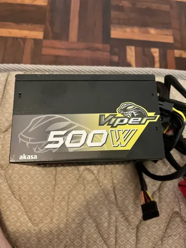 Fonte Akasa Viper 500W 80 Plus Bronze - Ótimo Estado (1 ano de uso)