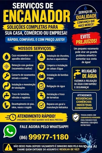 BOMBEIRO HIDRÁULICO EMCANADOR