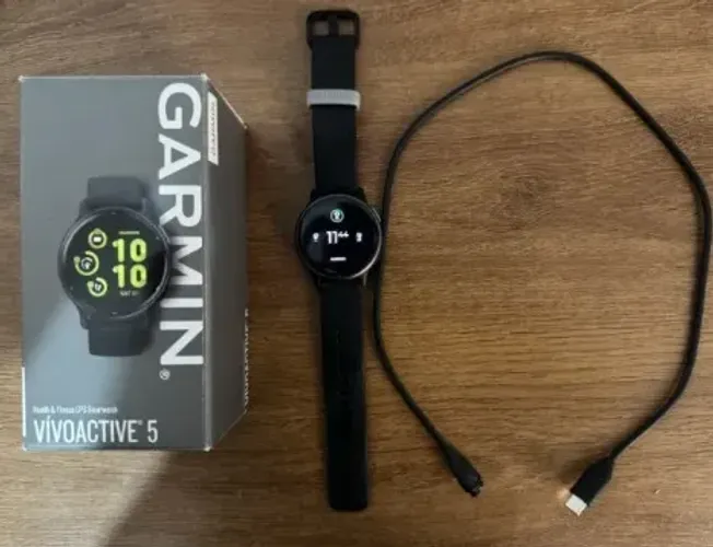 Relógio Garmin Vivoactive 5 Preto Com Pulseira De Silicone