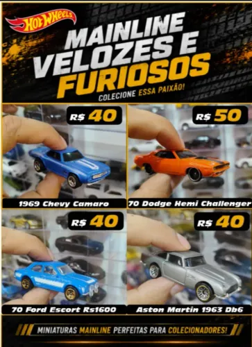 Hotwheels Velozes e Furiosos