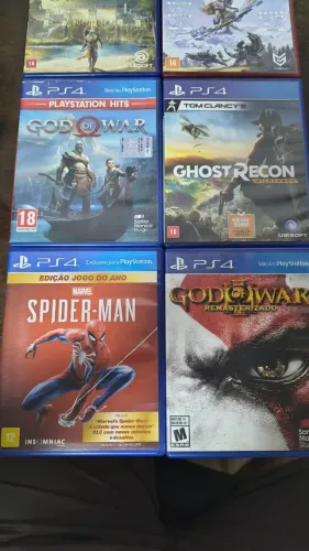 Lote de jogos variados PS4