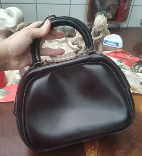 Bolsa estilo decor bag anos 50/60 couro 