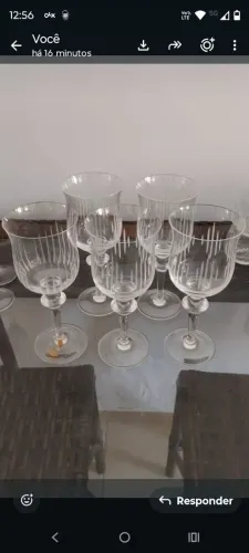 5 taças lead cristal 24% pbo hanomade