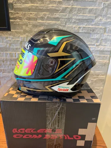 Capacete Peels Spike II Petronas Preto N 56