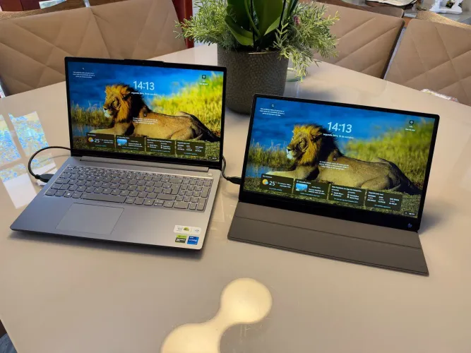 NOTEBOOK GAMER LENOVO LOQ-E i7 RTX 4050 + MONITOR TOUCHSCREEN 120HZ!