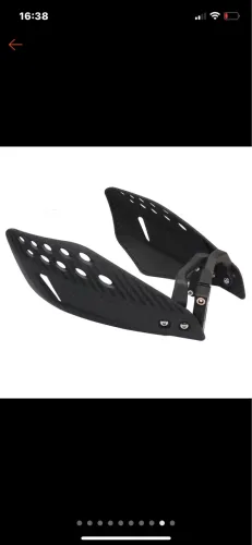 Par Protetor de Mão Preto Manopla Punho Moto Universal