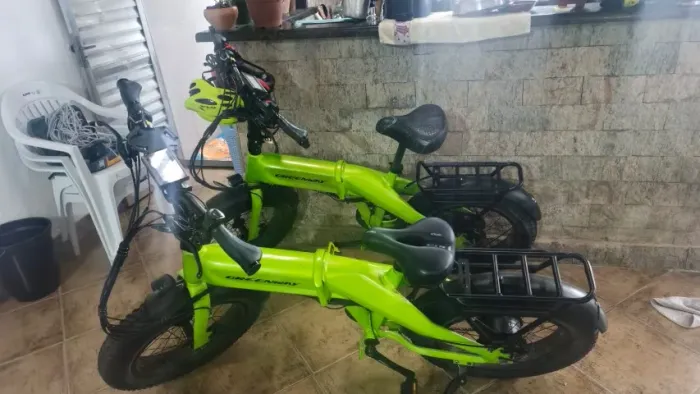 Bicicleta Elétrica Dobrável You-Hive X-Verde 500W Bateria 48V Aro 20 Autonomia 50km