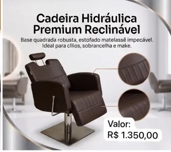 Cadeira Hidráulica Reclinavel