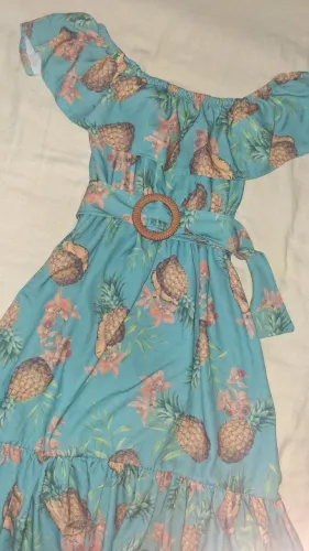 Vestido curto estampado