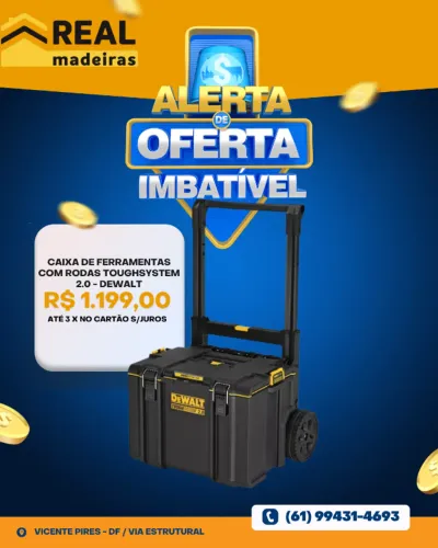 CAIXA DE FERRAMENTAS COM RODAS TOUGHSYSTEM 2.0
