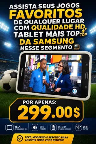 TABLET SAMSUNG COM TV HD MAIS TOP DA OLX !!!