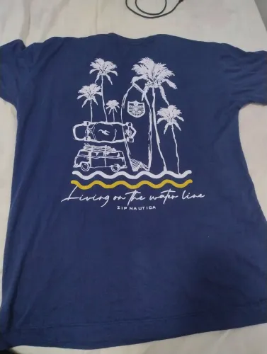 Blusa da zip náutica