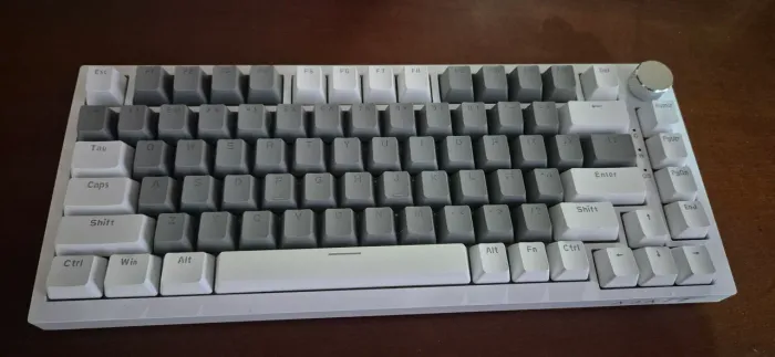Teclado Mecânico C/ Fio Ajazz Ak820 Full Key Hot Swap Knob