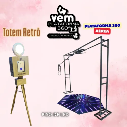 Totem fotográfico retrô