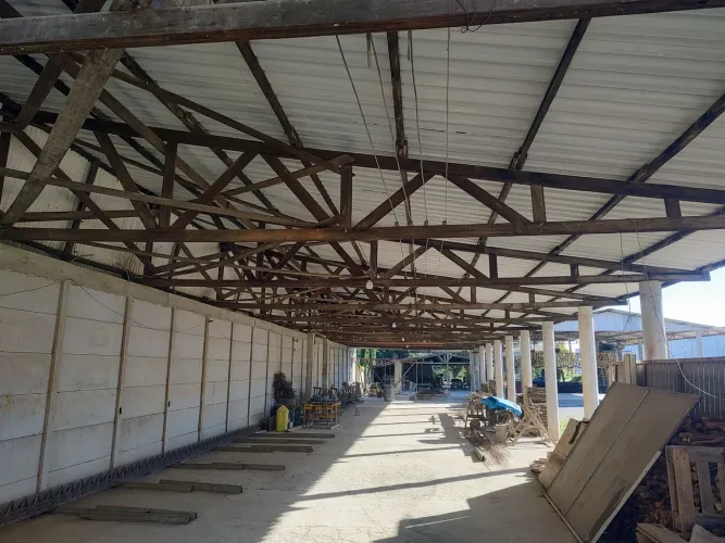 Tesoura de madeira para cobertura