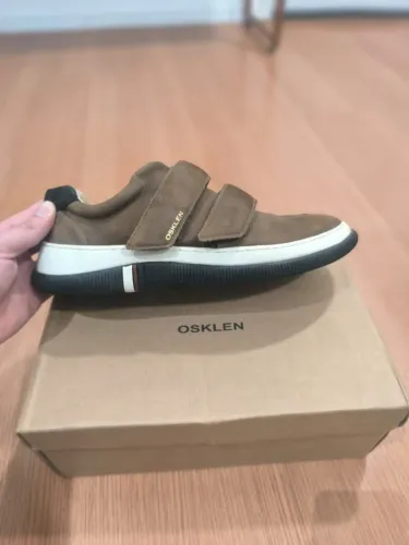 Tênis Osklen Hybrid Velcro Nobuck Marrom Original - Seminovo