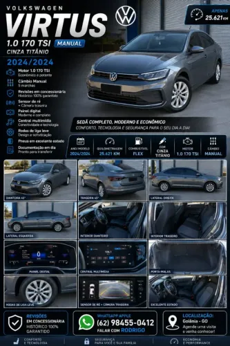 Volkswagen Virtus TSI 1.0 Flex 12V 4P Mec. 2024