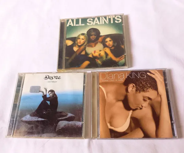 Cd's All Saits/Desree - "I ain't movin"/Diana King - "Think like a girl"/Ótimo estado