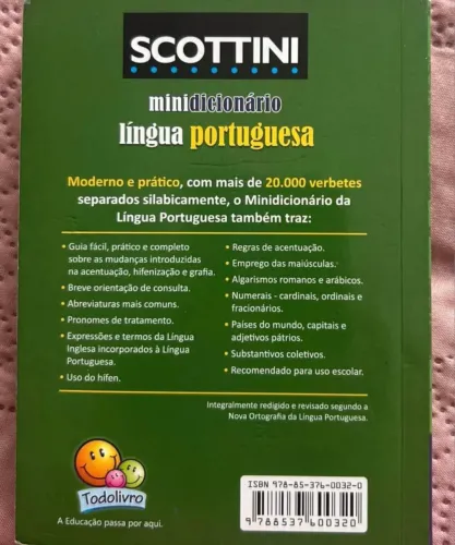 Minidicionário língua portuguesa