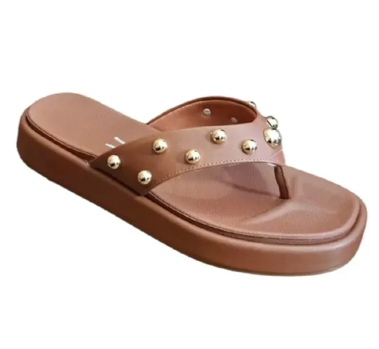Sandália flat pedraria vizzano N34/35