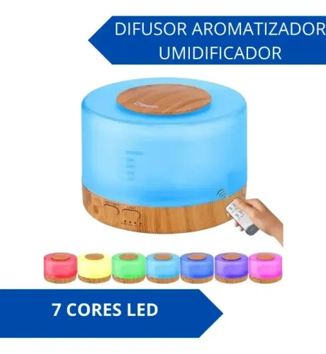 Aromatizador Difusor De Aroma Umidificador Luminaria