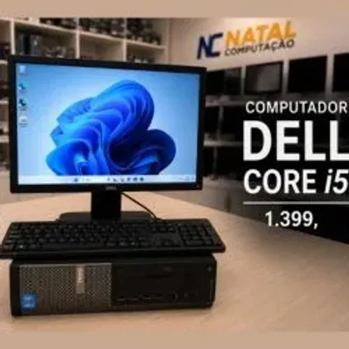 Computador Dell OptiPlex Core i5 8GB SSD Completo para Trabalho e Estudos em Natal RN