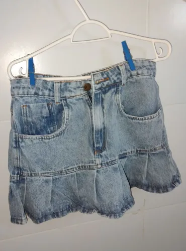 Saia jeans curta