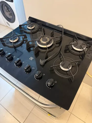 Fogão 5 bocas electrolux tampo de vidro