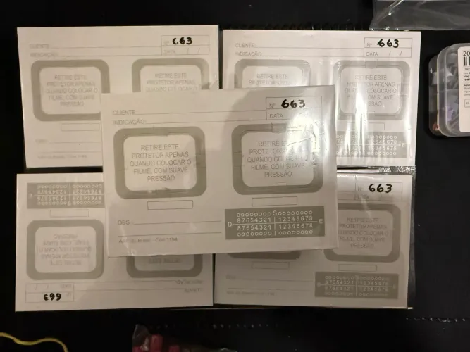 Kit 900 cartões de radiografia 2 furos