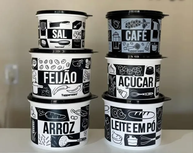 Conjunto Mantimentos 6 peças Tupperware - Já é menor preço