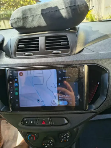 Central Multimídia 9" 6GB RAM + 64GB | CarPlay, Android Auto e Câmera de Ré