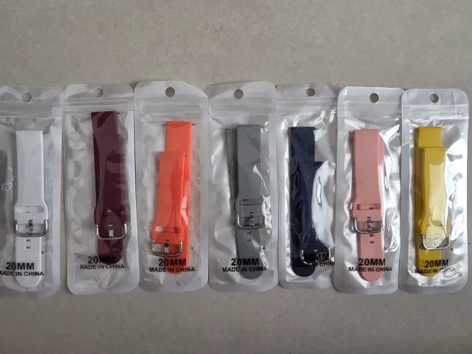 Pulseira 20mm para SmartWatch - Diversas cores.