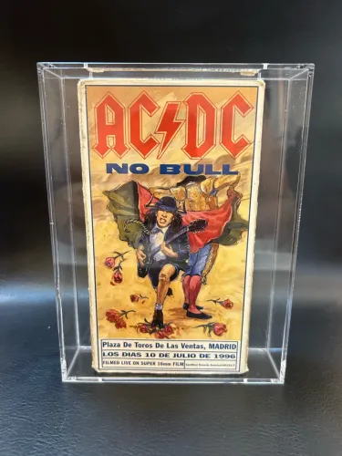 Fita Vhs Ac Dc No Bull Live Madrid 1996 Com Case Acrílico