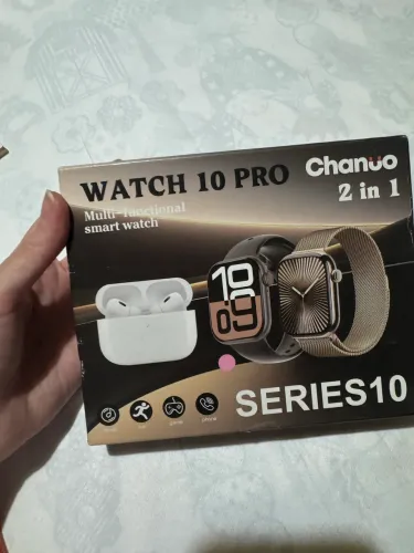 kit de smartwatch Chanuuo Watch 10 Pro com fones de ouvido Bluetooth incluídos
