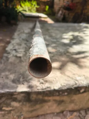 Tubo Galvanizado 6 Metros Usado - Resistente e em Bom Estado