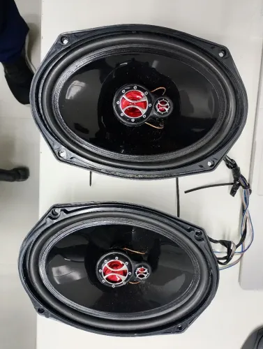 Par de Alto Falantes 6x9 140w RMS 4 Ohms Triaxial - Faz. 69p