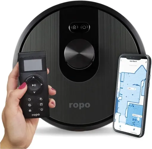Robô aspirador inteligente ROPO GLASS 4 - NOVO