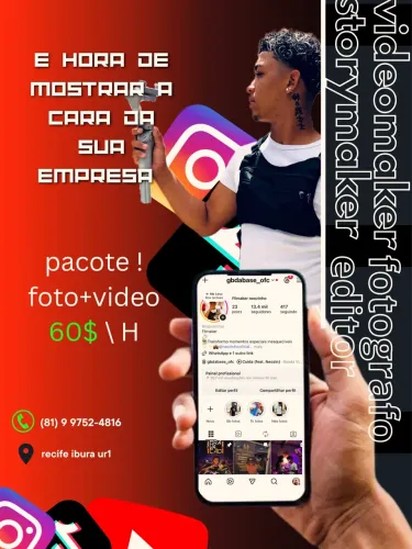 Olá me chamo Gabriel estou aqui para divulga meu trabalho como videomaker e fotógrafo !