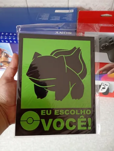 Placa Decorativa Pokémon Bulbassauro