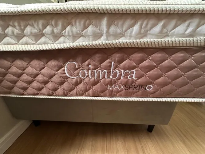 Cama Box de Solteiro + Colchão Coimbra Maxspring