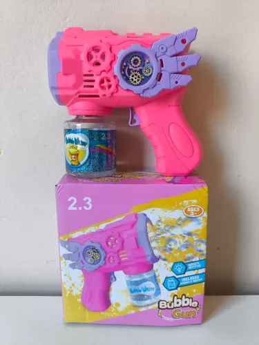 Brinquedo Bolha de Sabão Pistola Automática