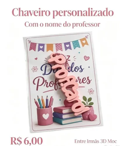 Chaveiros Dia dos Professores
