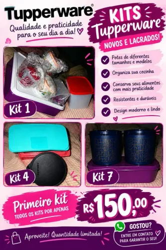 ? PROMOÇÃO DE KITS TUPPERWARE ?
