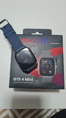 Amazfit GTS 4 Mini, relógio inteligente, esportivo com 140 treinos, GPS, ATM impermeável.
