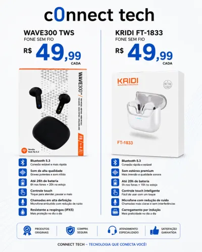 Fones De Ouvido Sem Fio